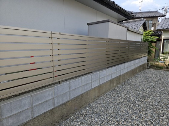 長野市Ｔ様邸フェンス改修工事　－新しいフェンスのおかげで安心！－